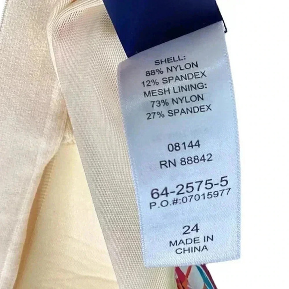 Swimsuits For All Women 24 Floral Scoop Neck Blouson Tankini Swim Top Multicolor - Picture 11 of 12